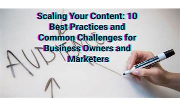 Scaling Your Content: 10 Best Practices and Common Challenges for Business Owners and Marketers